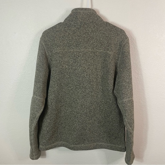 The North Face Gordon Lyons 1/4 Zip Pullover Sherpa Lined Gray Oatmeal Size M - Picture 8 of 8